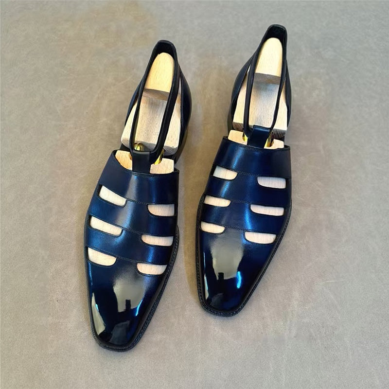 Prenium Calf Skin Dress Sandals For Men
