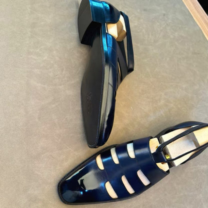 Prenium Calf Skin Dress Sandals For Men