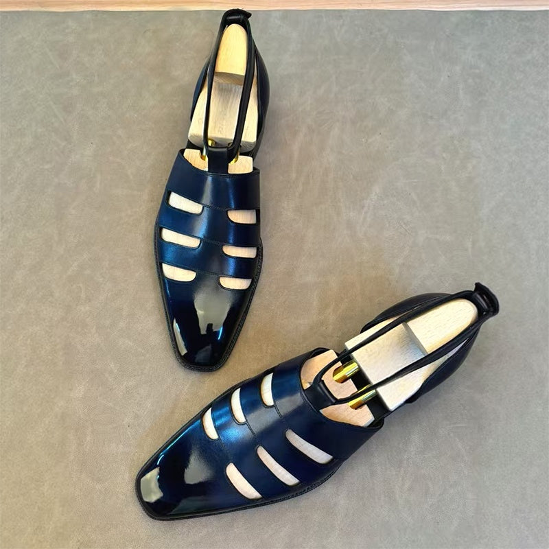 Prenium Calf Skin Dress Sandals For Men