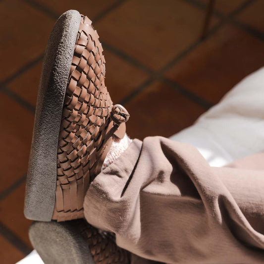 Hand-Knit Upper Shoes