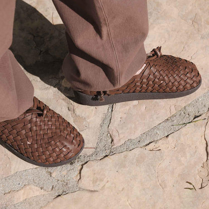 Hand-Knit Upper Shoes