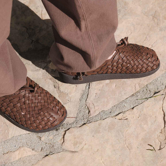 Hand-Knit Upper Shoes