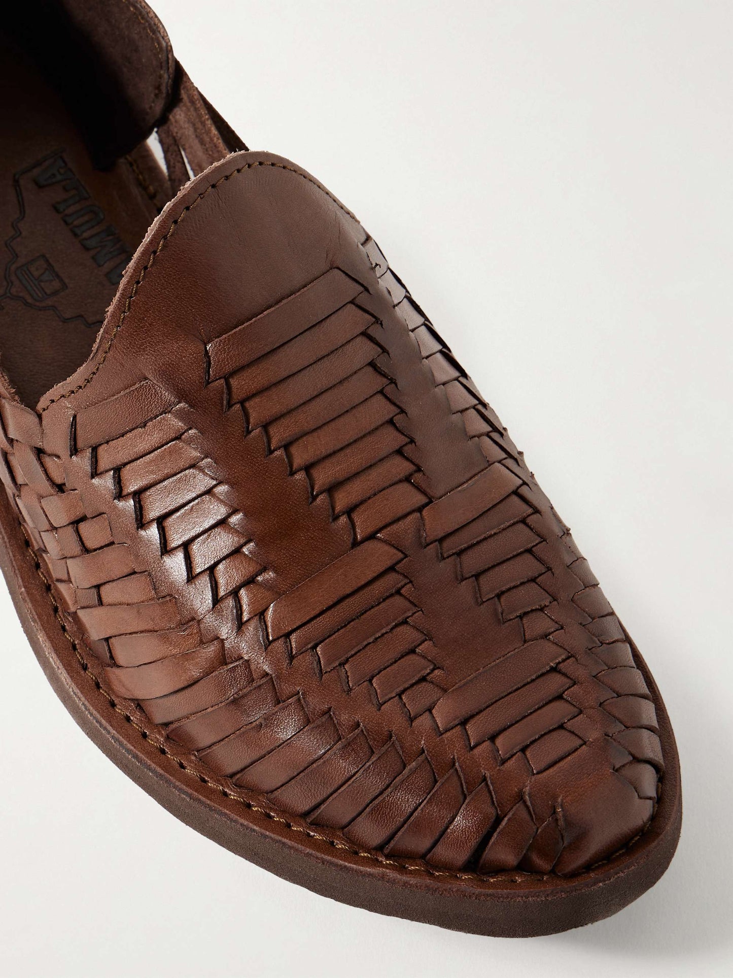 Woven Leather Loafers