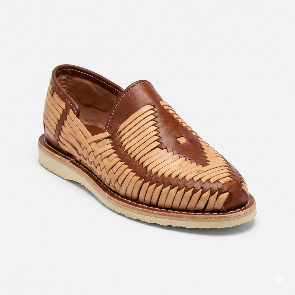 Traditional Handwoven Leather Huarache Sandals