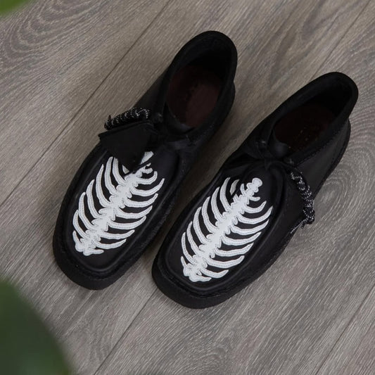 Men's Black Leather Casual Shoes