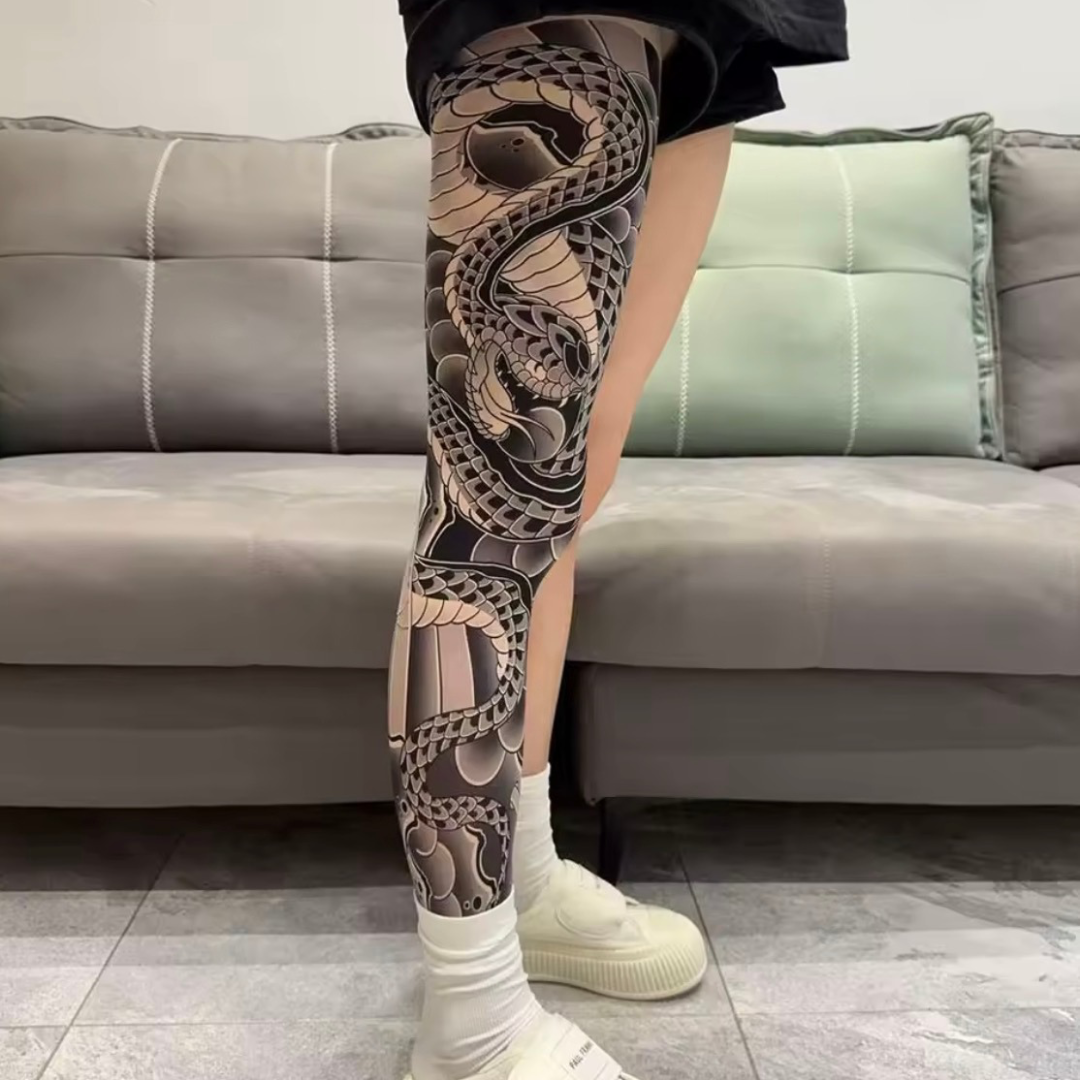 Non-Slip Elastic Band Invisible Tattoo Mesh (A Pair)