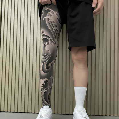 Non-Slip Elastic Band Invisible Tattoo Mesh (A Pair)