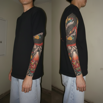 Non-Slip Elastic Band Invisible Tattoo Mesh (A Pair)